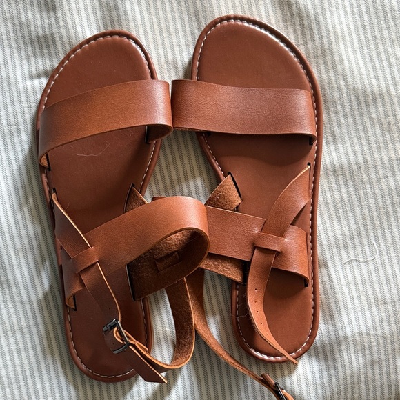 SHEIN Brown Strappy Sandals - Picture 1 of 1